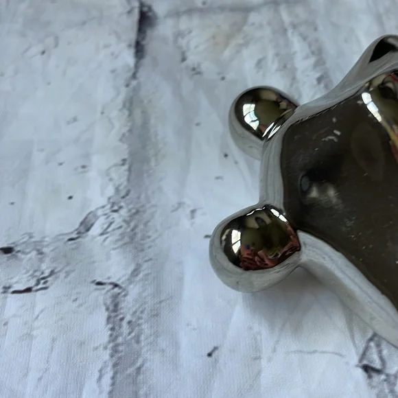 Ceramic Mirror Chrome Cute Whimsical Yoga Frog - Picture 7 of 12